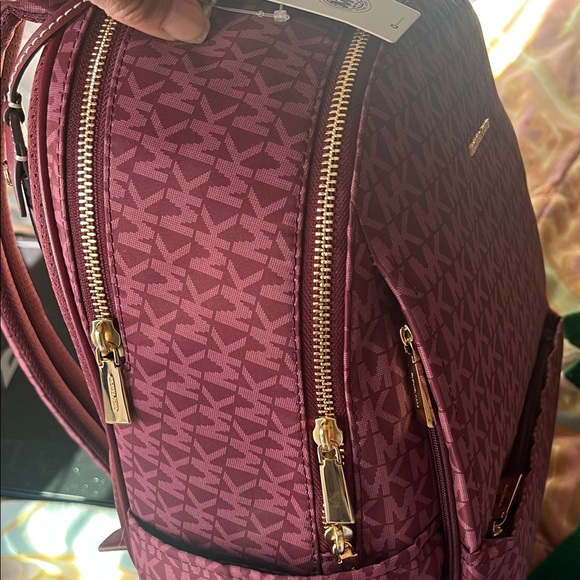 Michael Kors Mulberry and Gold Backpack main image 6